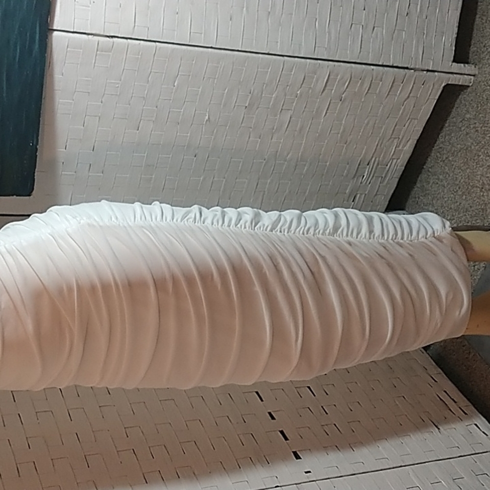 White Ruched Knit Maxi - Picture 5 of 7